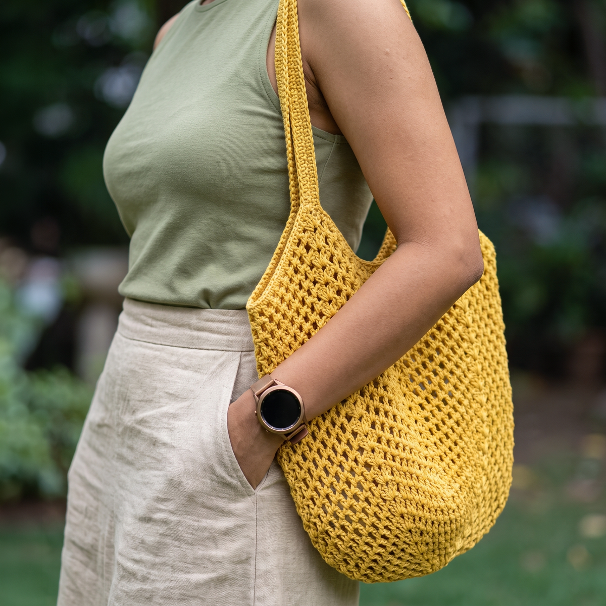 Woven Tote Bag, Perfect for The Beach, Shopping, And Everyday Use