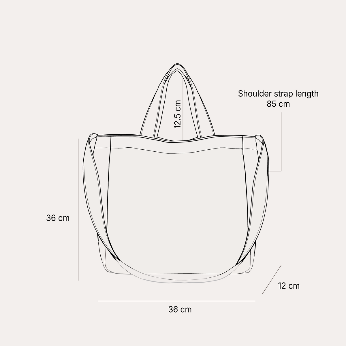 Korean Style Purple Colour Large Capacity Lightweight Shoulder Bag For Women