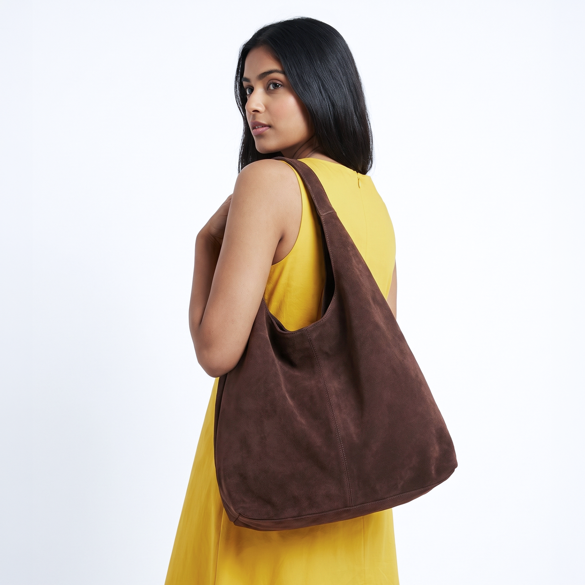 Women Solid Fashionable Bucket Shoulder Bag