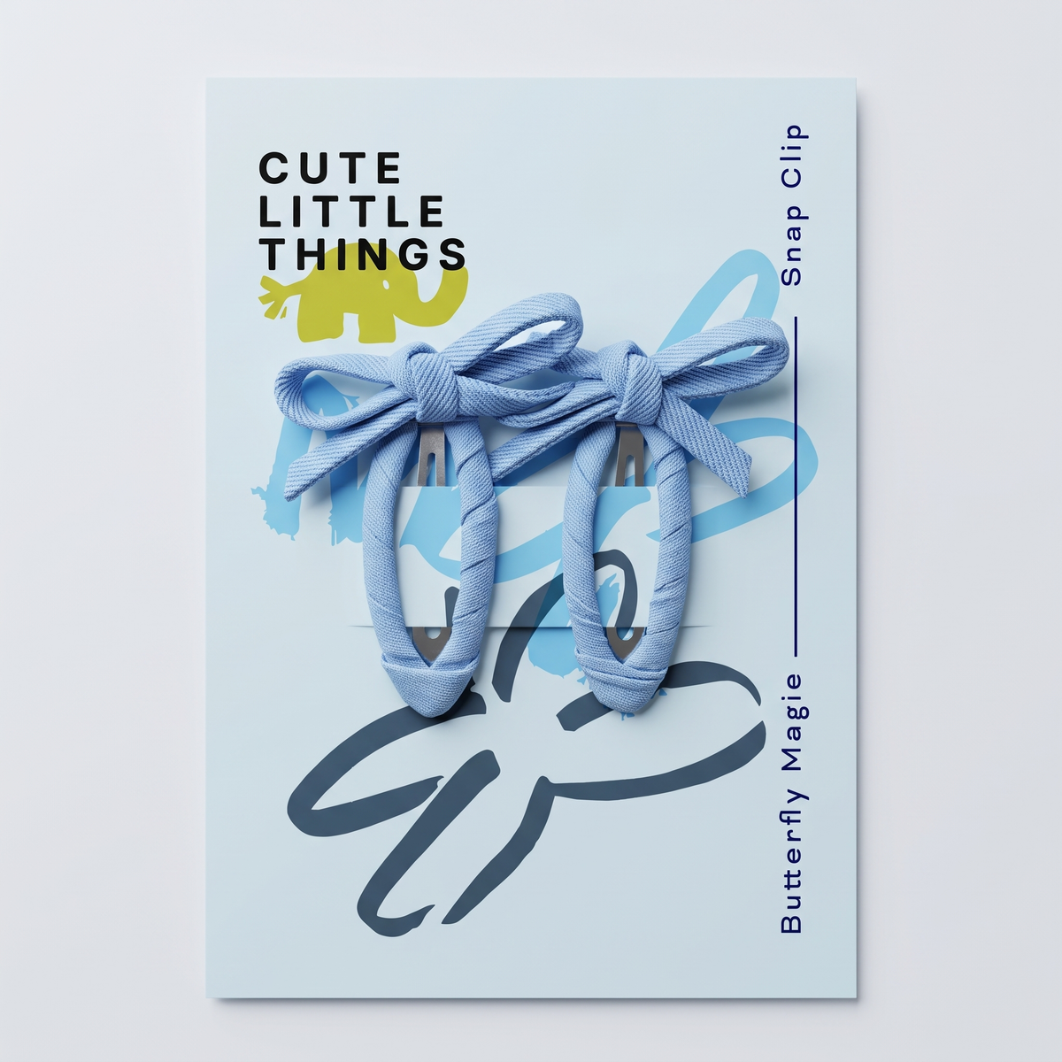 Cute Blue Bowknot Tic Tac Hair Clips