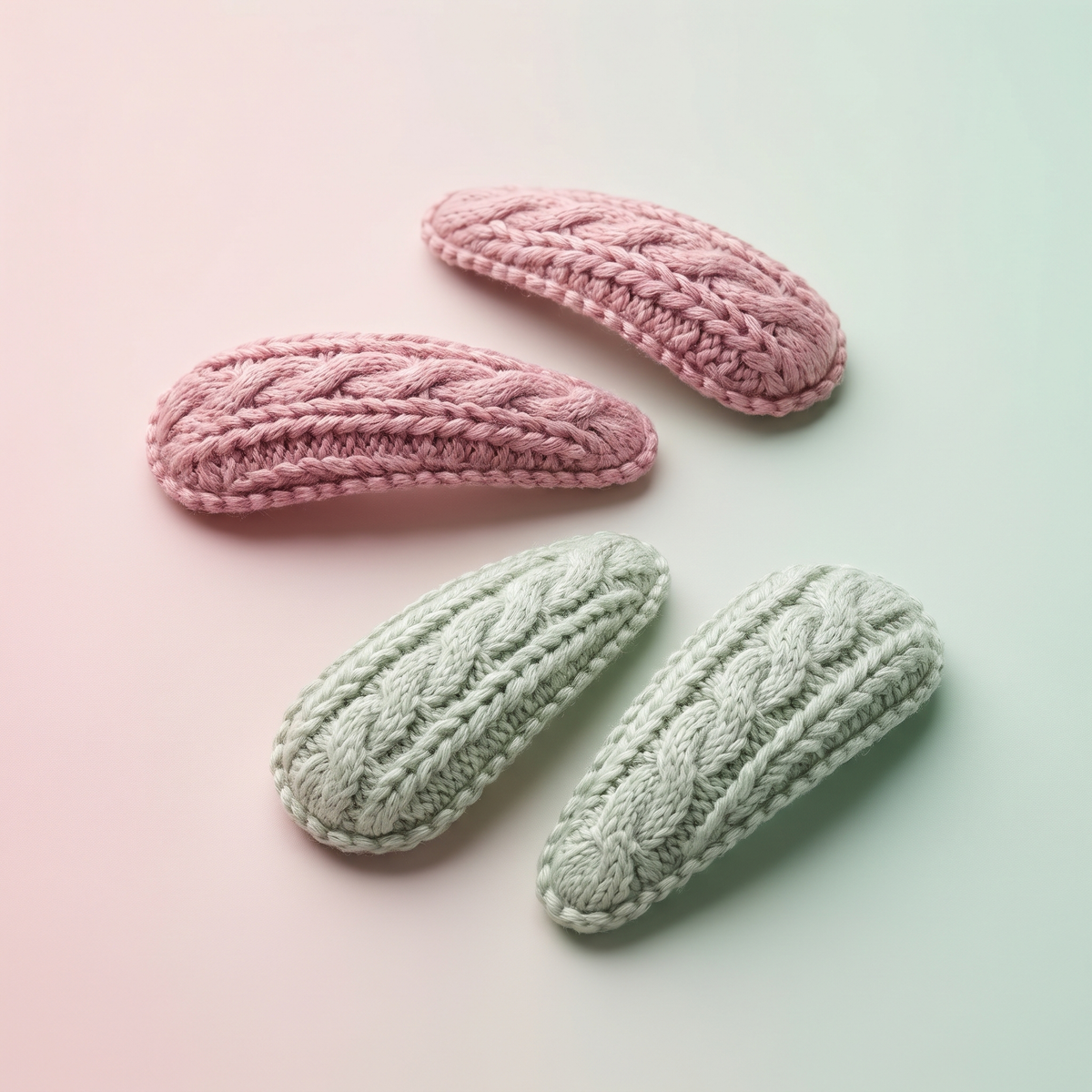 Handmade Crochet Hair Clips
