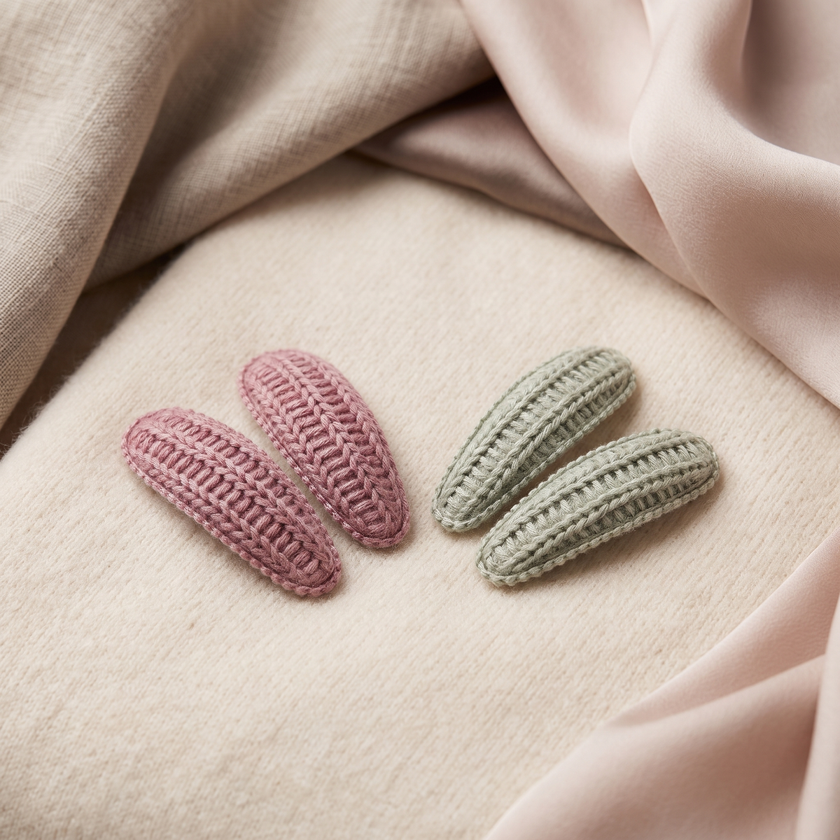 Handmade Crochet Hair Clips